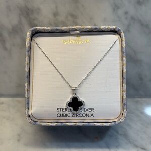 Isabella M. Sterling Silver Cubic Zirconia Black